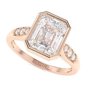 1,00 CTEmerald Diamond 7 Stone Regalo de Navidad para mujeres - Product Image 6
