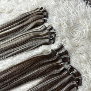 ผมต่อแบบเวียดนามสีอ่อนสุดหรูอัจฉริยะสไตล์คลื่นทำจากผมมนุษย์คุณภาพสูง - Product Image 5