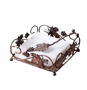 Servilletero de metal portátil contemporáneo para celebraciones tradicionales Cocinas Casas de campo y granjas - Product Image 2