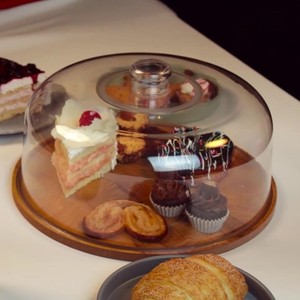 Soporte para Pastel de Madera Natural, Fabricante al por Mayor, Mejor Precio, Cubierta de Cristal, Hecho a Mano, Reutilizable, para Servir Postres - Product Image 6