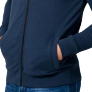 Cárdigan de algodón de alta calidad con capucha y bolsillo con cremallera frontal Vintage Sudadera con capucha para hombre - Product Image 5