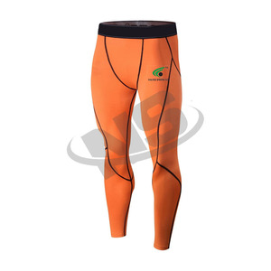Leggings Deportivos para Hombre al por Mayor, Material Spandex, Alta Elasticidad, Mallas para Gimnasio, Pantalones Deportivos para Correr y Entrenar, Logotipo, Color Sólido, Ropa Deportiva - Product Image 5