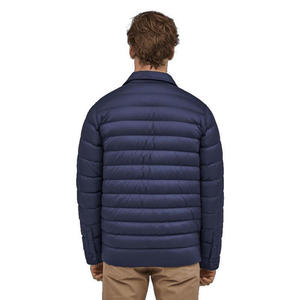 Veste matelassée légère en polyester pour homme, col montant, fermeture éclair intégrale, chaude, imperméable, veste de travail, coupe-vent pour l'extérieur - Product Image 5