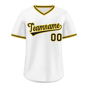 Maillot de baseball à logo personnalisé de haute qualité Styles à deux boutons avec manches courtes pour hommes femmes garçons chemises de softball - Product Image 1