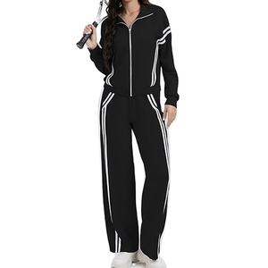 Haute qualité conception personnalisée femmes costume d'échauffement nouveauté professionnel respirant polaire solide motif toile tissu - Product Image 2