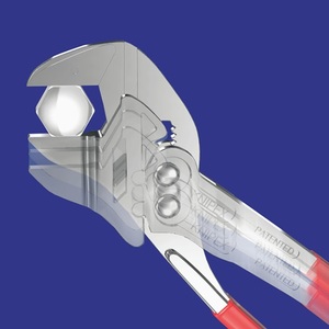 KNIPEX 125mm Pliers Wrench Chrome-Plated with Plastic Coating 23mm <b>Clamping</b> Width - Product Image 5