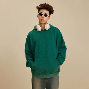 Sweats à capuche pour hommes 100% coton Matériel léger Streetwear Design personnalisé Impression de logo Sweats à capuche unis OEM - Product Image 6