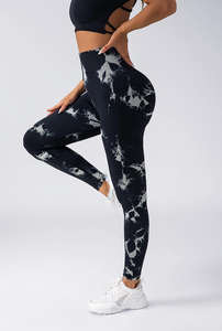 Pantalons de sport à séchage rapide teints, leggings, vêtements de sport pour femme, leggings de sport, leggings d'entraînement - Product Image 5