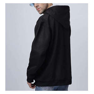 Sudadera con Capucha de Invierno Extra Grande de Alta Calidad con Doble Cremallera para Hombre, Forro Polar Grueso 100% Algodón Ecológico Transpirable OEM - Product Image 6