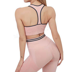 Ensemble de yoga deux pièces pour femme, décontracté, coupe ajustée, de haute qualité, respirant, sans couture, soutien-gorge de sport, couleur unie, léger, pour l'entraînement - Product Image 6