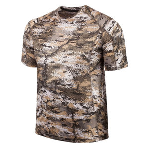Camiseta de camuflaje para caza, camiseta de manga corta de secado rápido para hombre, camisetas de camuflaje para exteriores, senderismo, caza, logotipo personalizado, OEM - Product Image 1