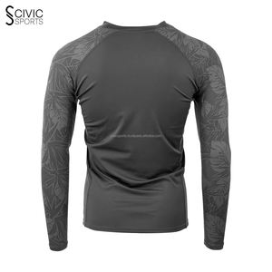 Active Wear Gym Rash Guard con mangas completas Logotipo personalizado Material de LICRA-Precio al por mayor Diseño informal - Product Image 6