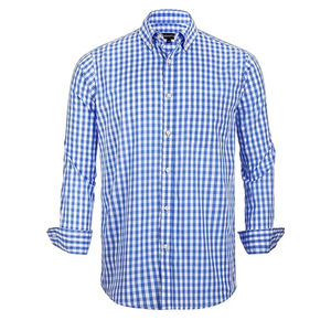 เสื้อเชิ้ตบาวาเรียนเข้ารูปแขนยาวเข้ารูปสำหรับผู้ชายเสื้อเชิ้ตบาวาเรียกระดุมแบบกระดุมเสื้อสำหรับผู้ชายระบายอากาศได้ดี - Product Image 1