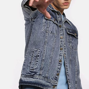 Chaquetas vaqueras informales ajustadas de alta calidad para hombre, prendas de vestir vaqueras para niños con cuello levantado y botones de estilo Vintage para motociclistas de invierno - Product Image 2