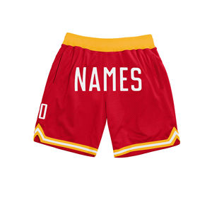 Impresión por sublimación Hombres Cremallera Bolsillos laterales Baloncesto Doble capa 100% Poliéster Totalmente sublimación Pantalones cortos de baloncesto unisex - Product Image 1