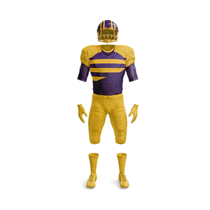 Camiseta de fútbol Sublimación Impreso Uniforme de fútbol universitario Secado rápido Mangas cortas Logotipo personalizado Camiseta de fútbol americano - Product Image 1