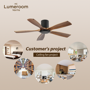 USA In Stock Solid Wood Blades <b>Ceiling</b> <b>Fan</b> 60 Inch No Light Reversible DC Motor with <b>Remote</b> <b>Control</b> for Living Room - Product Image 4