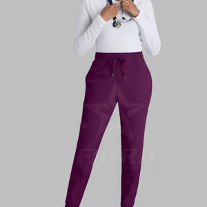Pantalon de travail décontracté pour femme, best-seller, service OEM, séchage rapide, respirant, polyester/coton, style à devant plat - Product Image 3