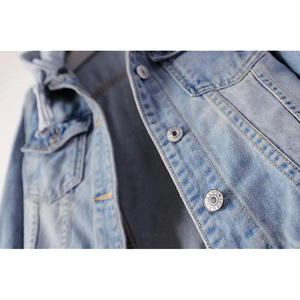 <b>Lightweight</b> Women's <b>Denim</b> <b>Jacket</b> Winter Woman <b>Jacket</b> Women's Clothing Black Quantity Custom Coat Cotton Pockets - Product Image 3
