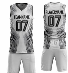 Conjuntos de Uniformes de Baloncesto Reversibles Personalizados para Verano, Camisetas sin Mangas Duraderas para Gimnasio, Pantalones Cortos, Tallas Grandes - Product Image 2