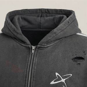 Conjunto Deportivo de Invierno Personalizado para Hombre, Pantalones Acampanados de Forro Polar de Poliéster Transpirable con Capucha - Product Image 4