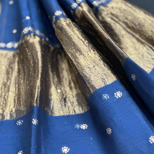 ผ้าไหมมัลชานเดอร์รีแท้ ย้อมได้ ผ้าคลุมไหล่ 2.5 เมตร คุณภาพสูง ไม่ยับ นุ่ม เบา สไตล์ดั้งเดิม สำหรับงานปาร์ตี้ งานแต่งงาน แบบอินเดีย - Product Image 1