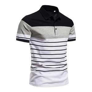 100% algodón, manga corta, antiarrugas, camisetas de hombre polo 100% algodón personalizado para hombre Polo camisetas bordado impreso Logo OEM - Product Image 4