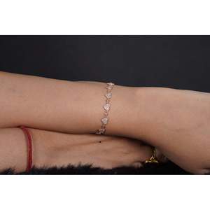 สร้อยข้อมือรูปหัวใจสีโรสโกลด์-เงินแท้ 925-ซิลเวอร์ลิงส์ - Product Image 1