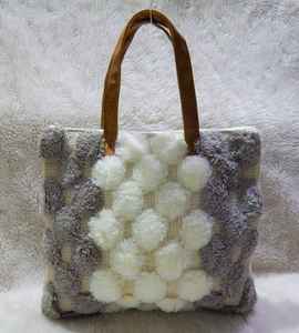 custom made macrame cotton crochet bags with cotton fiber embellishments ideal for resale by fashion accessory stores - Product Image 2