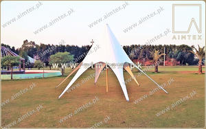 Tienda de campaña de lona 100% algodón hecha a medida, tienda de campaña ligera y móvil, ignífuga, resistente a los rayos UV, logotipo personalizado - Product Image 3