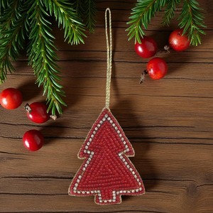 Adornos Campana Árbol y calcetines Decoración colgante Adornos bordados con cuentas para árbol de Navidad y decoración navideña - Product Image 2