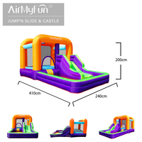 Aire de jeux pour enfants, grande zone de saut, capacité de poids de 135 kg, mini château gonflable adapté à plusieurs enfants