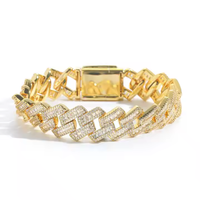 Bracelet à breloques en argent sterling 925 avec diamant moissanite, bijoux élégants faits à la main, cadeau de luxe pour femmes