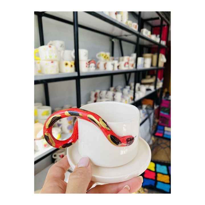 Snake Handmade Ceramic Mug Gift