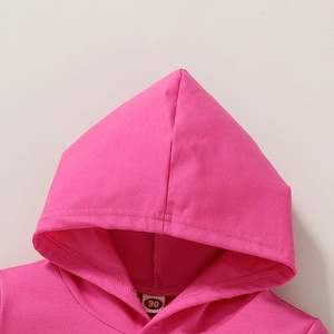 Conjunto de Sudadera con Capucha y Pantalones de Forro Polar para Niños, Cálido para Invierno, Dos Piezas, 100% Algodón, Alta Calidad, Diseño Personalizado OEM - Product Image 4