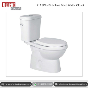 ตู้เก็บน้ำเซรามิกสีขาว2ชิ้นห้องน้ำพร้อมระบบกดชักโครกแบบคู่ - Product Image 2