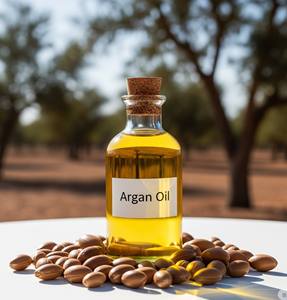 Huile d'argan pour la croissance des cheveux et les soins de la peau Huile d'argan marocaine bio pressée à froid Fourniture en vrac - Product Image 3