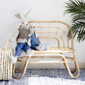 Silla pequeña de ratán natural para bebés, muebles infantiles de la más alta calidad, lindas sillas para niños pequeños - Product Image 2