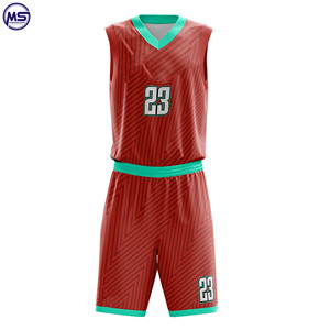 Ensembles d'uniformes de basket-ball pour adultes Chemises et shorts respirants Polyester à sublimation personnalisée de nom d'équipe de grande taille - Product Image 5