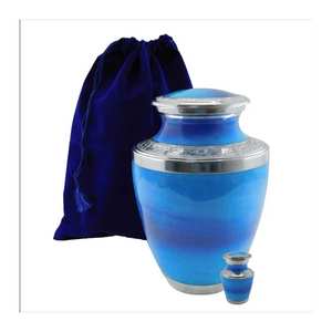 New Look, urna cristiana de metal de aluminio, urna de cremación cristiana con diseño de color rosa, urna religiosa para urna de fe cristiana - Product Image 2