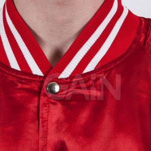 100% Polyester Satin Letterman Hooded <b>Winter</b> Jacket Front Logo Premium Quality Men's 2025 - Product Image 5