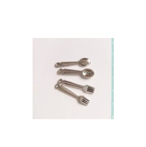 Fourchette cuillère en acier inoxydable faite à la main pour la vaisselle en acier inoxydable mini taille fourchette/cuillère/couteau à beurre - Product Image 3