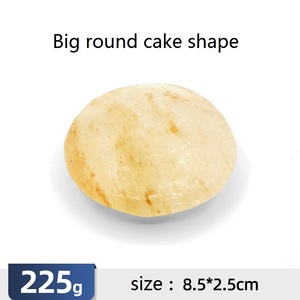 Usine de savon de sel de Rose de l'Himalaya de haute qualité en forme de gâteau rond direct avec style de fleur sculpté - Product Image 4