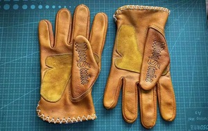 Guante de Cuero Vintage Hecho a Mano de Cinco Dedos para Carreras, Apto para Actividades al Aire Libre y Deportivas - Product Image 3