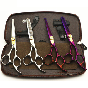 Tijeras de peluquero de acero japonés profesional 5 ''5,5'' 6,5 ''Tijeras de adelgazamiento para corte de cabello Entrega rápida Belleza Cuidado personal - Product Image 1