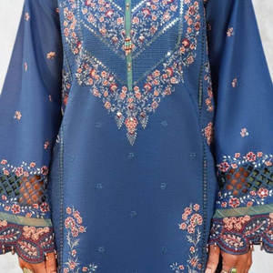 Salwar Kameez décontracté brodé de haute qualité pour femmes, tenue trois pièces prête à l'emploi avec Dupatta et pantalon - Product Image 1