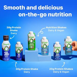 Orgain 30g High <b>Protein</b> Shake, Dairy <b>Isolate</b> Milk <b>Protein</b>, Chocolate Fudge 11 Fl Oz (Pack of 12) - Product Image 3