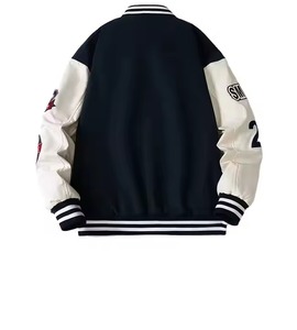 Veste Letterman pour hommes de couleur personnalisée Streetwear chaud d'hiver avec col montant Nouveau design Service OEM disponible - Product Image 5