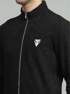 ชุดวอร์มผู้ชายผ้าคอตตอนขนแกะระบายอากาศเป็นมิตรกับสิ่งแวดล้อมชุดฝึกออกกำลังกายมีซิปปิดสีตามสั่ง - Product Image 5