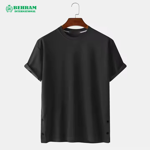 เสื้อยืดลำลองผู้ชายทรงหลวมใส่สบาย ทนทาน ผลิตจากผ้าฝ้ายออร์แกนิค 100% เป็นมิตรต่อสิ่งแวดล้อม ป้องกันการเกิดขุย ผลิตในปากีสถาน คุณภาพดีที่สุด - Product Image 2